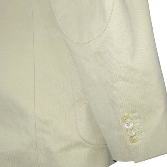 Banana Republic 44R Tailored Fit Tan Color Lined 2 Button Front Pockets Cotton - Picture 12 of 15